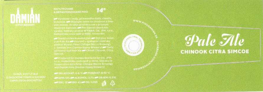 Pale Ale Chinook Citra Simcoe 0,33l