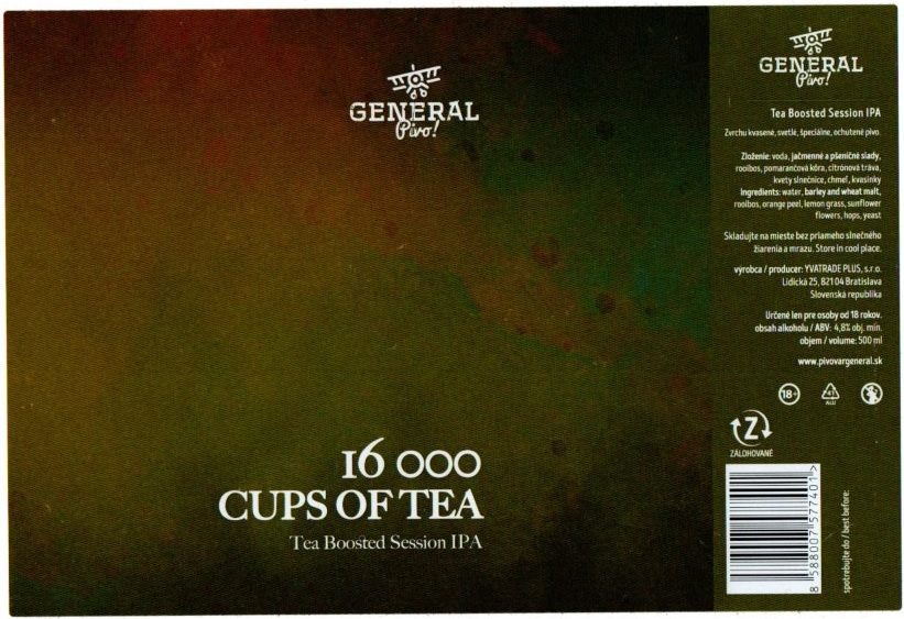 16 000 Cups of Tea