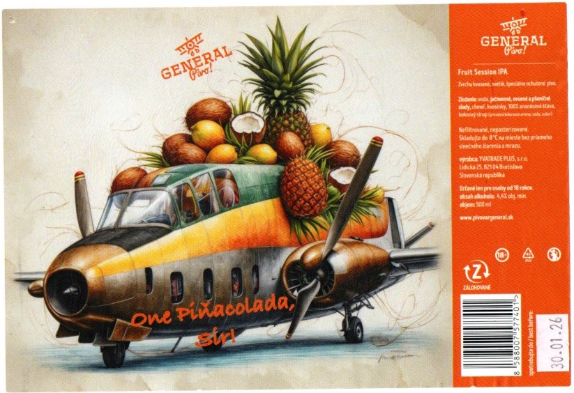 One Pinacolada Sir 2 papier