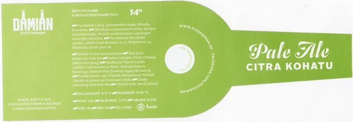 Pale Ale Citra Kohatu - 0,33l