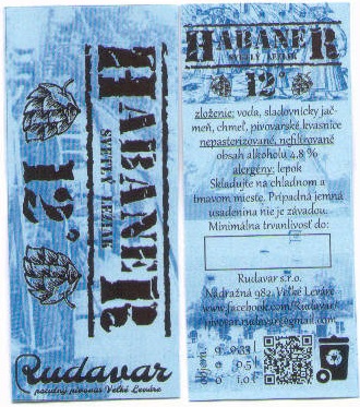Habaner - modrý papier