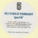 No Disco Tonight 4
